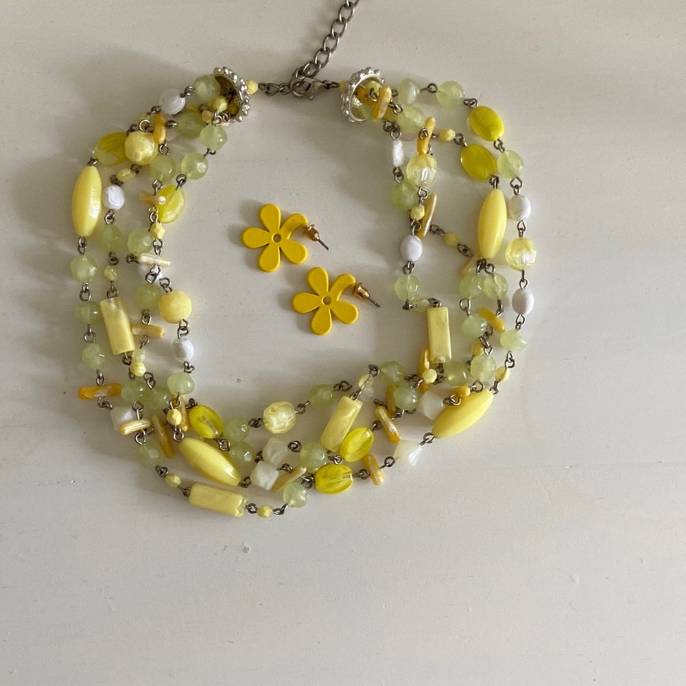 yellow jewelry bundle